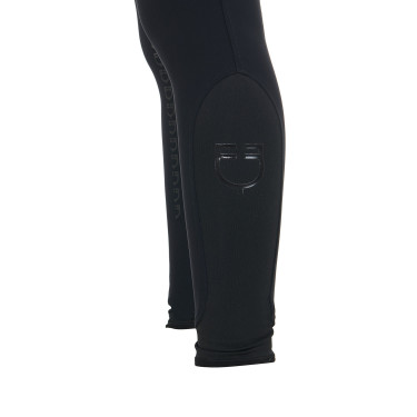 Dames rijbroek Equestro met kniest grip, hoge taille, gevoerd met fleece Zwart Dames rijbroek Equestro met kniest grip, hoge taille, gevoerd met fleece Zwart