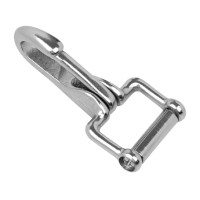 Supreme stalen veerkarabijnhaak met messing plating Goudkleurig