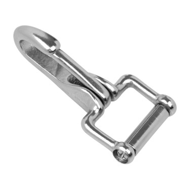 Supreme stalen veerkarabijnhaak met messing plating Goudkleurig