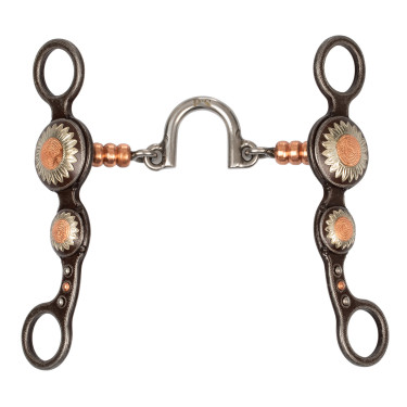 Western correctiebit met bloemenmotief – paardensport