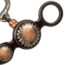 Western correctiebit met bloemenmotief – paardensport