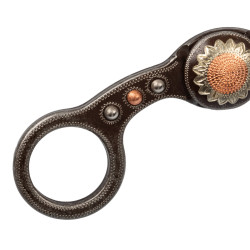 Western correctiebit met bloemenmotief – paardensport