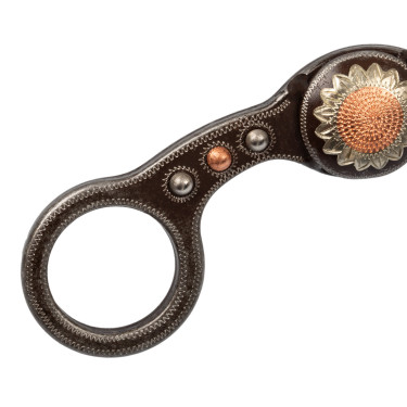 Western correctiebit met bloemenmotief – paardensport