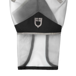 Volledig Equestro vliegenmasker met logo Grijs Volledig Equestro vliegenmasker met logo Grijs