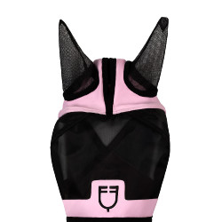 Equestro vliegenmasker met voorlogo Orchidee boeket Roze