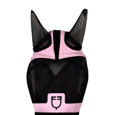Equestro vliegenmasker met voorlogo Orchidee boeket Roze