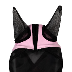 Equestro vliegenmasker met voorlogo Orchidee boeket Roze