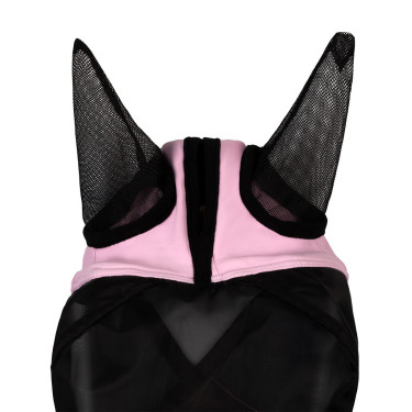 Equestro vliegenmasker met voorlogo Orchidee boeket Roze