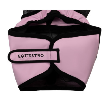 Equestro vliegenmasker met voorlogo Orchidee boeket Roze