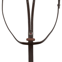 Supreme martingaal met rubber stopper Donkerbruin