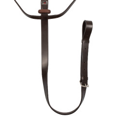 Supreme martingaal met rubber stopper Donkerbruin