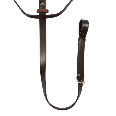 Supreme martingaal met rubber stopper Donkerbruin