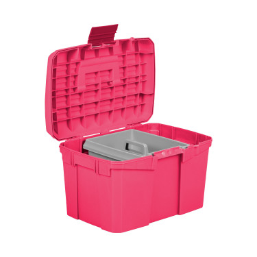 Verzorgingskoffer Umbria Equitazione 168 Framboos Grijs