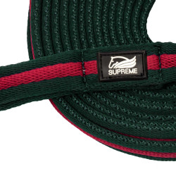 Nylon longeerlijn met voering, bevestigbaar aan het halster Umbria Equitazione Jachtgroen / bordeaux Nylon longeerlijn met voering, bevestigbaar aan het halster Umbria Equitazione Jachtgroen / bordeaux