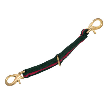 Nylon longeerlijn met voering, bevestigbaar aan het halster Umbria Equitazione Jachtgroen / bordeaux Nylon longeerlijn met voering, bevestigbaar aan het halster Umbria Equitazione Jachtgroen / bordeaux