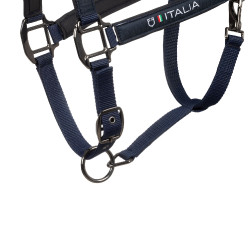 Equestro x FISE halsters, gevoerd en verstelbaar Marineblazer Marineblauw