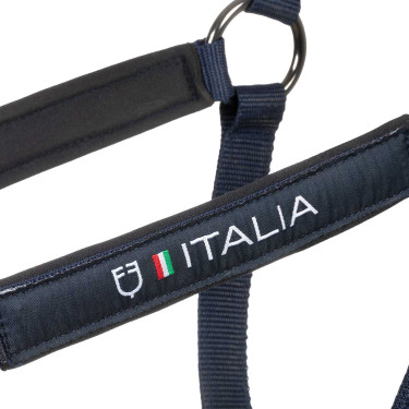 Equestro x FISE halsters, gevoerd en verstelbaar Marineblazer Marineblauw
