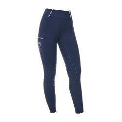 Dameslegging Equestro x FISE full grip slim fit Marineblazer Marineblauw Dameslegging Equestro x FISE full grip slim fit Marineblazer Marineblauw