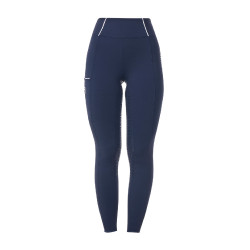 Dameslegging Equestro x FISE full grip slim fit Marineblazer Marineblauw Dameslegging Equestro x FISE full grip slim fit Marineblazer Marineblauw