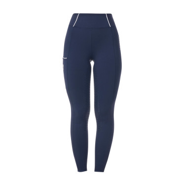 Dameslegging Equestro x FISE full grip slim fit Marineblazer Marineblauw Dameslegging Equestro x FISE full grip slim fit Marineblazer Marineblauw