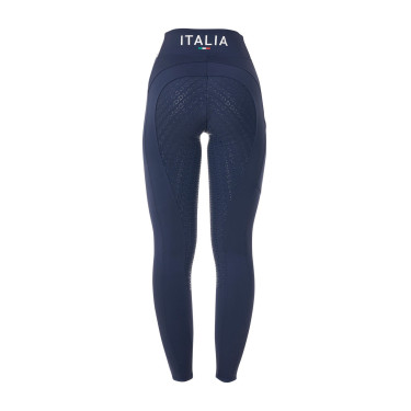 Dameslegging Equestro x FISE full grip slim fit Marineblazer Marineblauw Dameslegging Equestro x FISE full grip slim fit Marineblazer Marineblauw