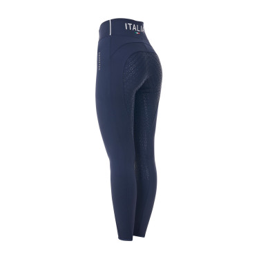 Dameslegging Equestro x FISE full grip slim fit Marineblazer Marineblauw Dameslegging Equestro x FISE full grip slim fit Marineblazer Marineblauw