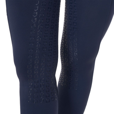Dameslegging Equestro x FISE full grip slim fit Marineblazer Marineblauw Dameslegging Equestro x FISE full grip slim fit Marineblazer Marineblauw