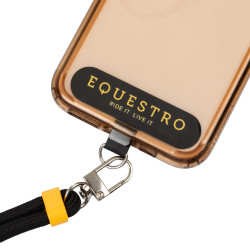 Verstelbare Equestro-riem voor mobiele telefoon Zwart / geel