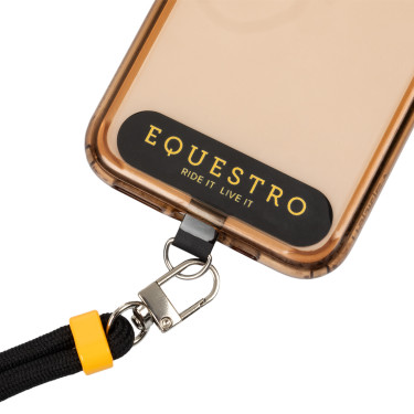 Verstelbare Equestro-riem voor mobiele telefoon Zwart / geel