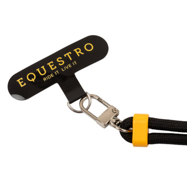 Verstelbare Equestro-riem voor mobiele telefoon Zwart / geel