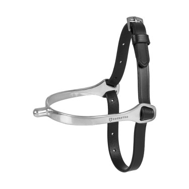Equestro sporenriempje van leer Zwart Equestro sporenriempje van leer Zwart