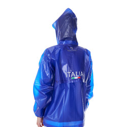 Unisex regenjas Equestro x FISE Blauw van Savoye