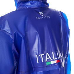 Unisex regenjas Equestro x FISE Blauw van Savoye