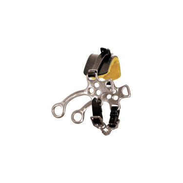 Hackamore roestvrij staal Umbria Equitazione Bruin