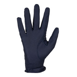 Unisex Equestro handschoenen, gewatteerd, van synthetisch leer met klittenbandsluiting Marine Marineblauw