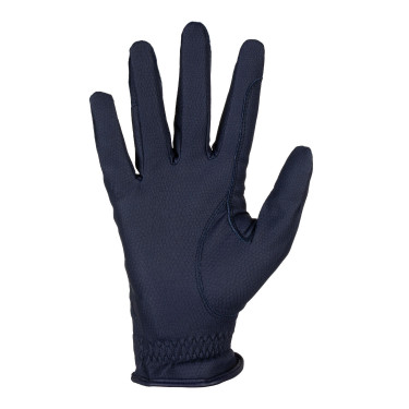 Unisex Equestro handschoenen, gewatteerd, van synthetisch leer met klittenbandsluiting Marine Marineblauw