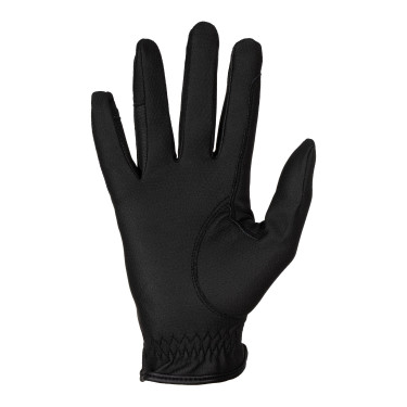 Uniseks Equestro handschoenen van synthetisch leer met klittenbandsluiting Zwart Uniseks Equestro handschoenen van synthetisch leer met klittenbandsluiting Zwart