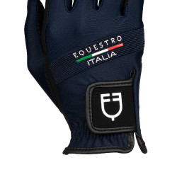 Handschoenen van technische stof Equestro X FISE Marineblazer Marineblauw