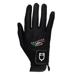 Handschoenen van technische stof Equestro X FISE Zwart Handschoenen van technische stof Equestro X FISE Zwart