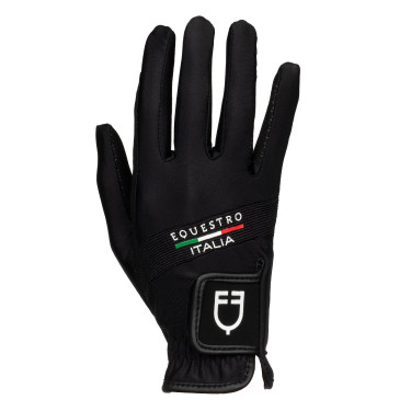 Handschoenen van technische stof Equestro X FISE Zwart Handschoenen van technische stof Equestro X FISE Zwart