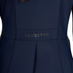Damesfrac Equestro in technische stof met strass Marineblazer Marineblauw