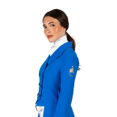 Dames wedstrijdfrac Equestro x FISE Blauw van Savoye