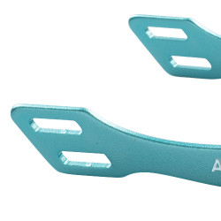 Acavallo Arena Aluplus 2.0 sporen met strass Lichtblauw
