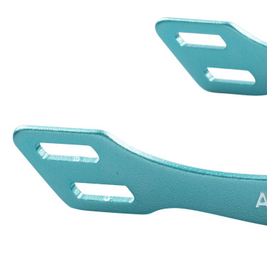 Acavallo Arena Aluplus 2.0 sporen met strass Lichtblauw