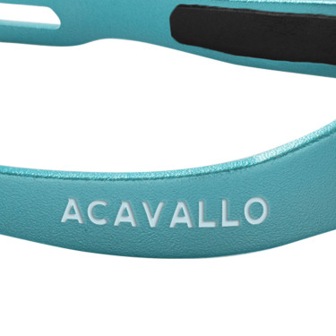 Acavallo Arena Aluplus 2.0 sporen met strass Lichtblauw