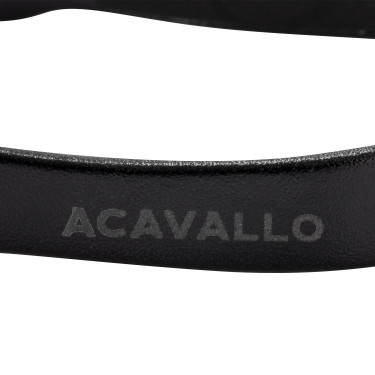 Acavallo Arena Aluplus 2.0 sporen met strass Totaal zwart
