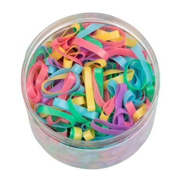 Manenelastiekjes Supreme (doos 500 stuks) Multicolor