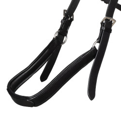 Lederen springriem Supreme Zwart
