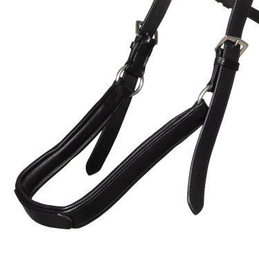 Lederen springriem Supreme Zwart