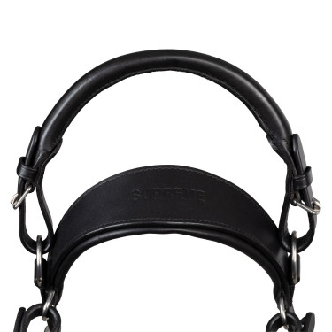 Lederen springriem Supreme Zwart